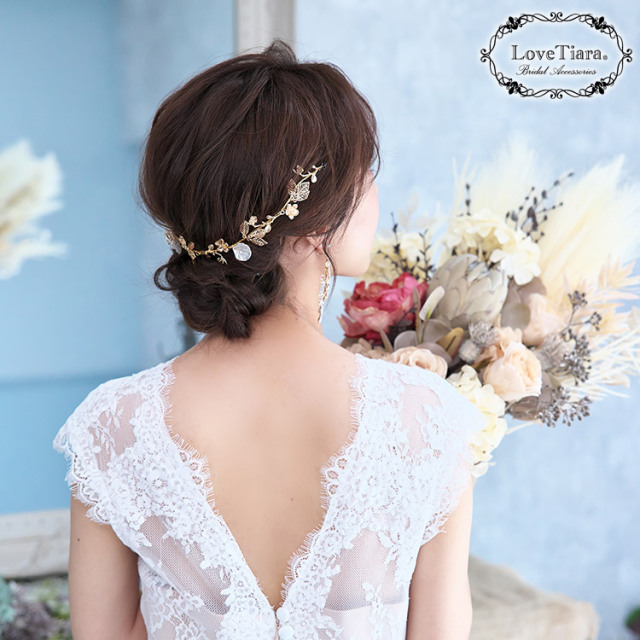 ヘッドドレス【ビアンカ】（小枝アクセサリー） 着用イメージ