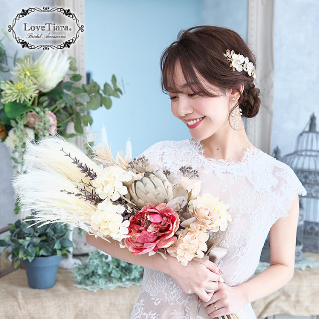 ヘッドドレス【ビアンカ】（小枝アクセサリー） 着用イメージ