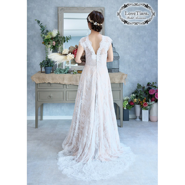 ヘッドドレス【ビアンカ】（小枝アクセサリー） 着用イメージ