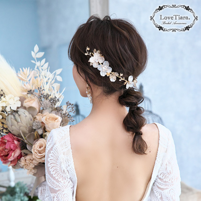 ヘッドドレス【ビアンカ】（小枝アクセサリー） 着用イメージ