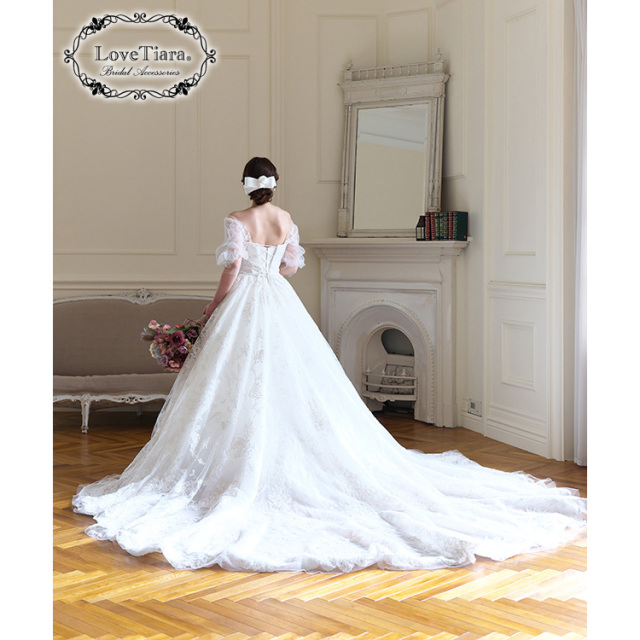 リボンヘッドドレス【ローズ】 着用イメージ