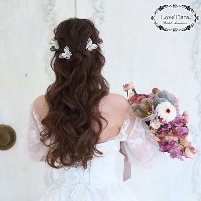 ヘアピン【バタフライ】 着用イメージ