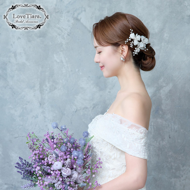 ヘアピン【プレシャスフラワー】 通信販売ブライダルウェディング通販