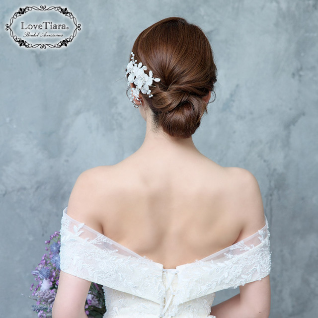 ヘアピン【プレシャスフラワー】 通信販売ブライダルウェディング通販
