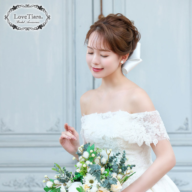 ヘッドドレス【スウィートリボン】 着用イメージ