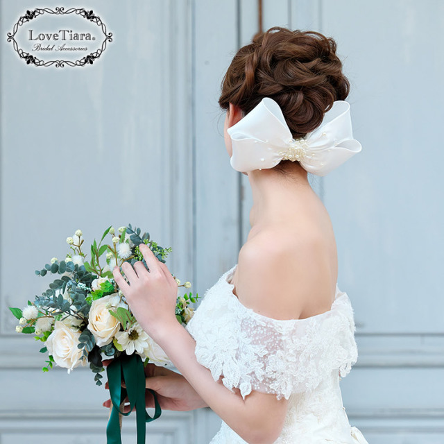 ヘッドドレス【スウィートリボン】 着用イメージ