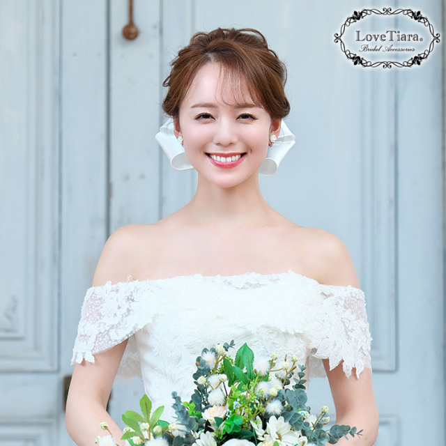 ヘッドドレス【スウィートリボン】 着用イメージ