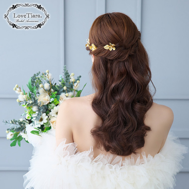 ヘアピン【ニーナ】3本セット 通信販売ブライダルウェディング
