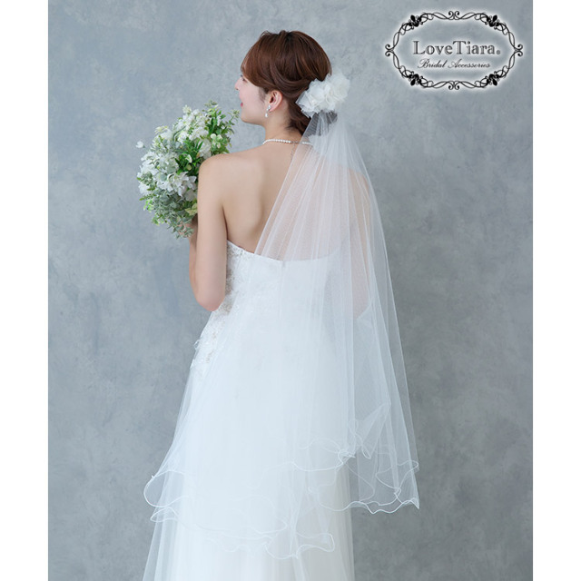 ヘッドドレス【パール＆オーガンジー】 通信販売ブライダル