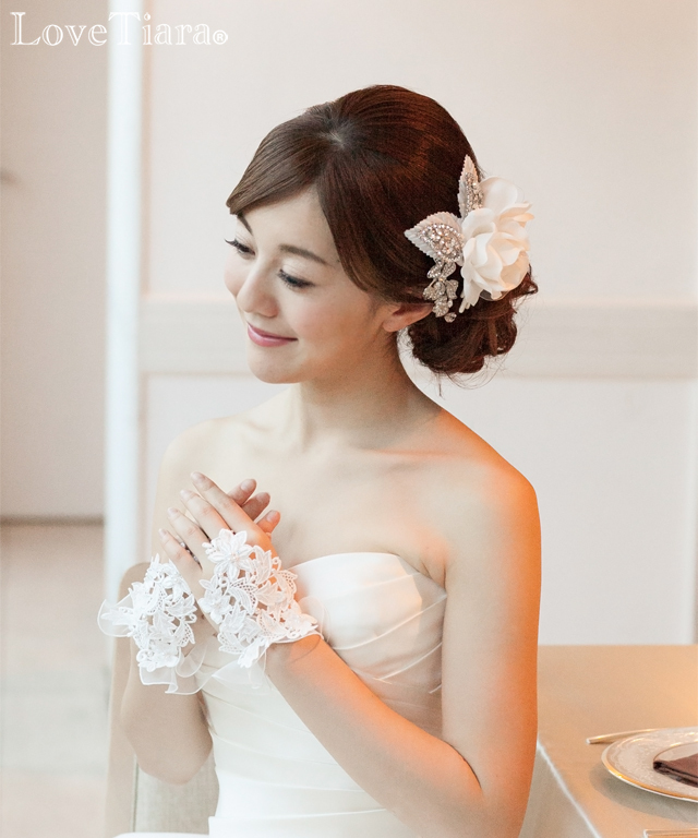 ヘッドドレス ブリリアントローズ アウトレット 髪飾り 花冠 ブライダル ウェディングアクセサリー通販 ラブティアラ