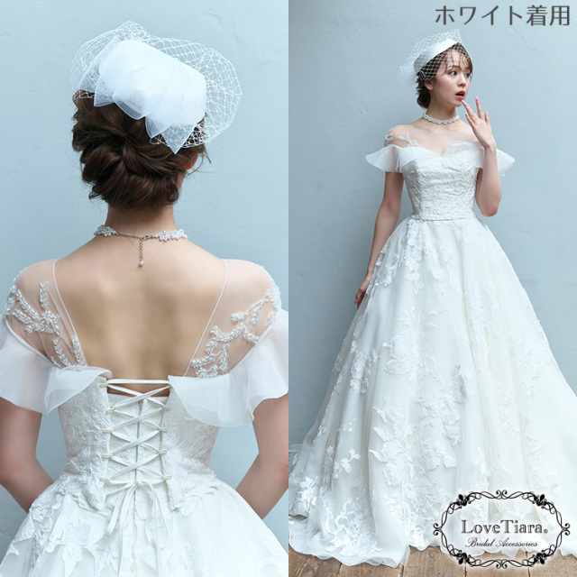 ウェディングハット【エメ】・アウトレット 着用イメージ