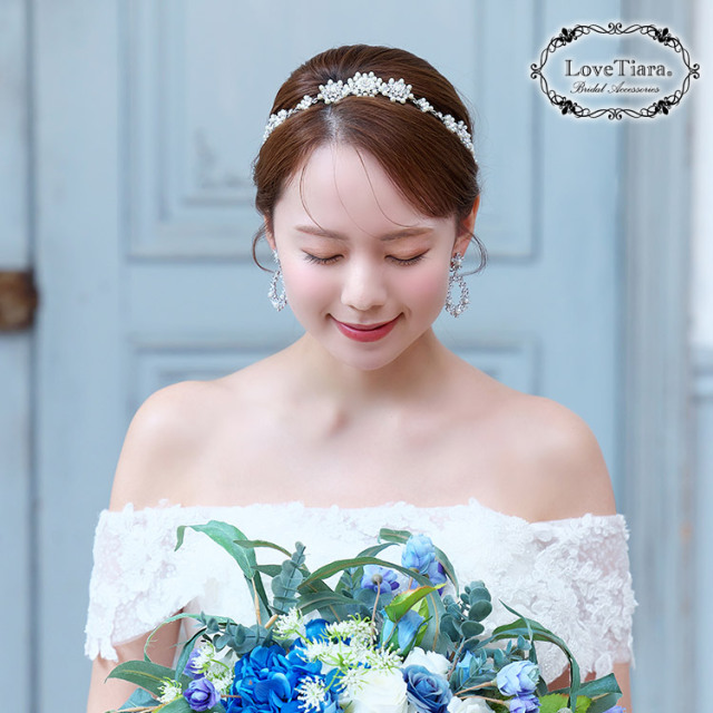 サテンカチューシャ KA-38|ウエディング シンプル 結婚式 花嫁
