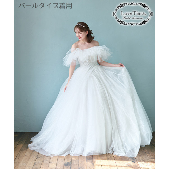 アーチカチューシャ＆イヤリング／ピアスセット 着用イメージ