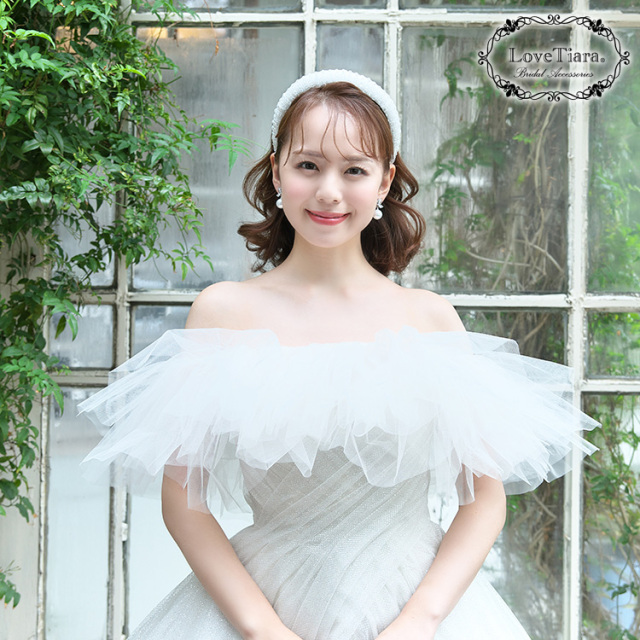 ビッグビーズカチューシャ 着用イメージ