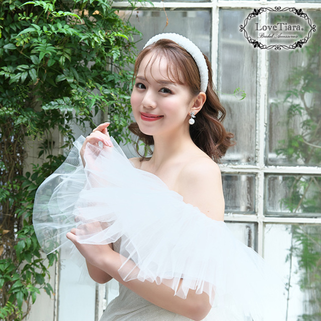 ビッグビーズカチューシャ 着用イメージ