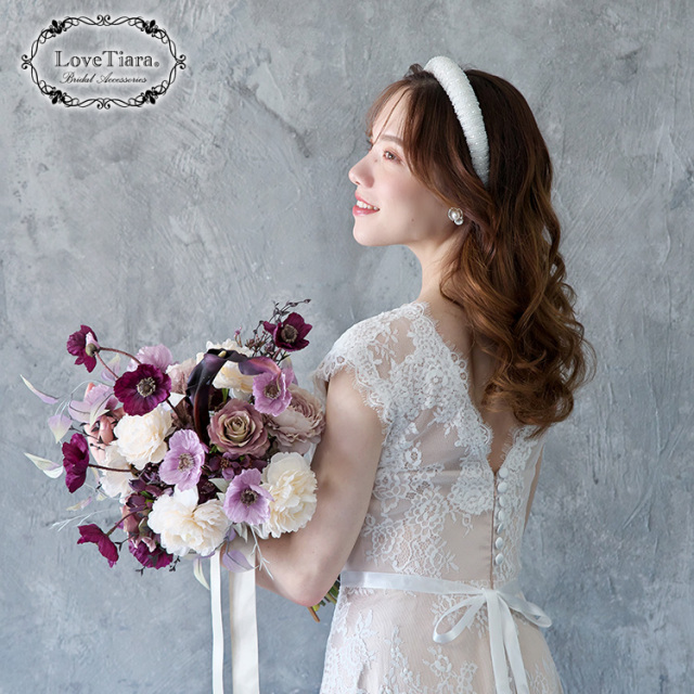 ビッグビーズカチューシャ 着用イメージ