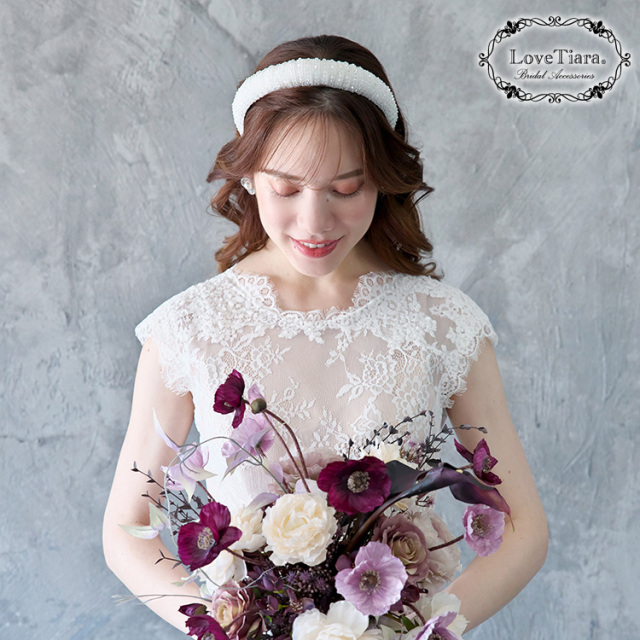 ビッグビーズカチューシャ 着用イメージ