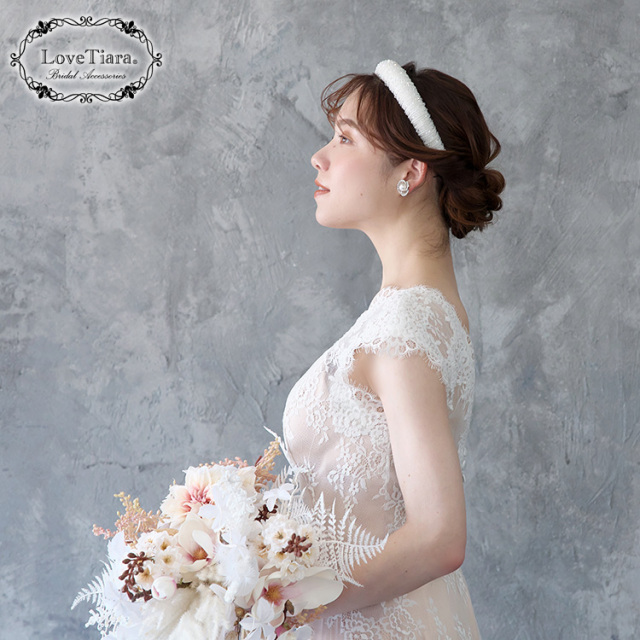 ビッグビーズカチューシャ 着用イメージ