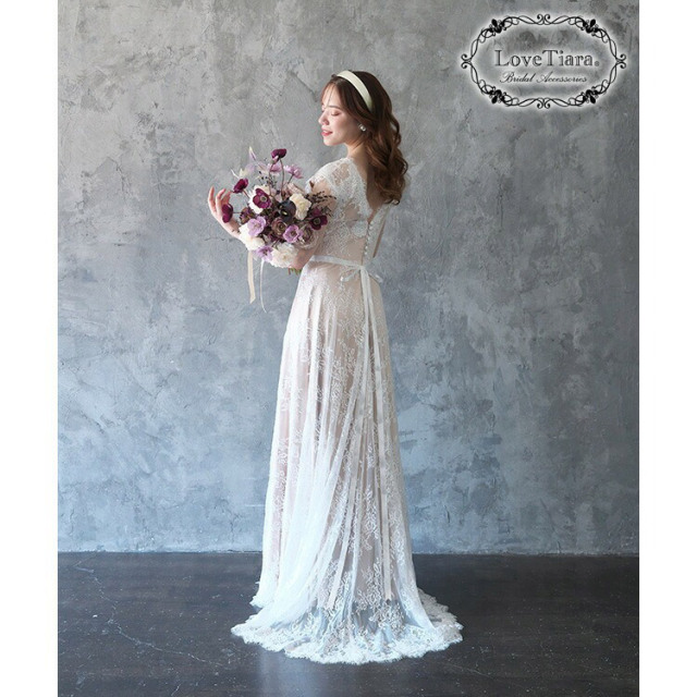 サテンカチューシャ 着用イメージ