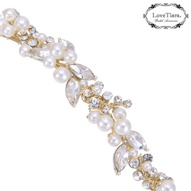 リーフ＆パールカチューシャのディティール