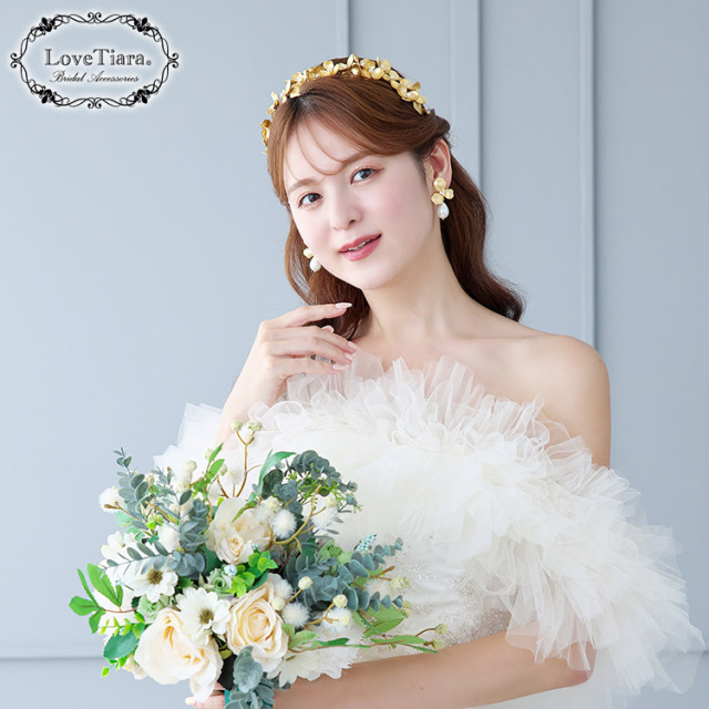 メタモル美品 花鳥風月JSK ドレス カチューシャ付き カチューシャ【ニーナ】 通信販売ブライダルウェディング通販 ヘッドドレス