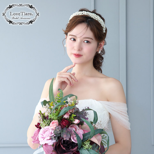 カチューシャ　ウエディング　ブライダル　結婚式