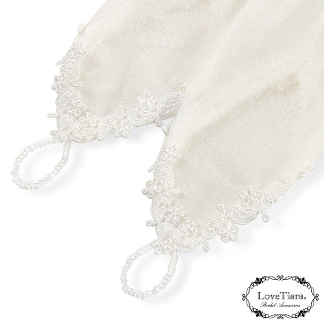 オーガンジーフィンガーレスグローブ【ジュリエット】肘下 商品イメージ