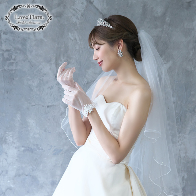 オーガンジーグローブ【フルールドリス】 着用イメージ