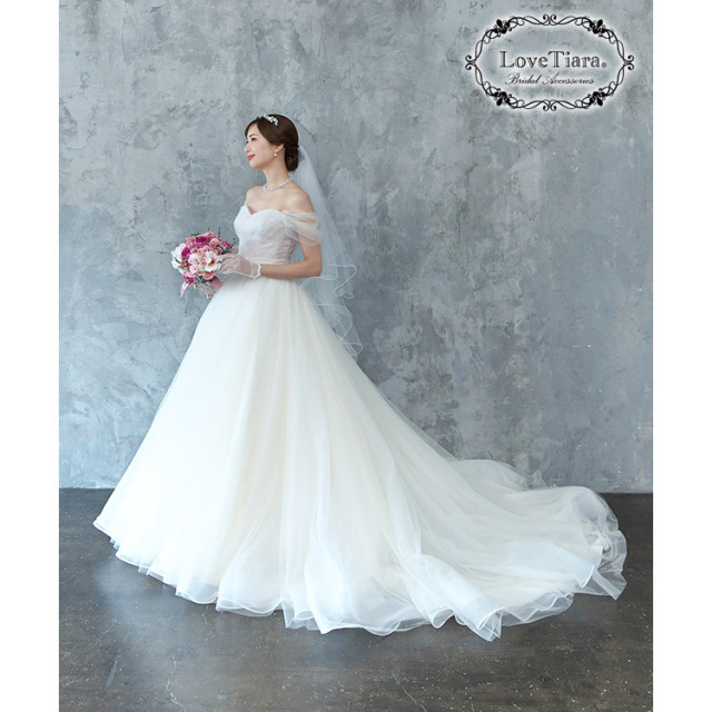 オーガンジーグローブ【タイニーフラワー】 着用イメージ