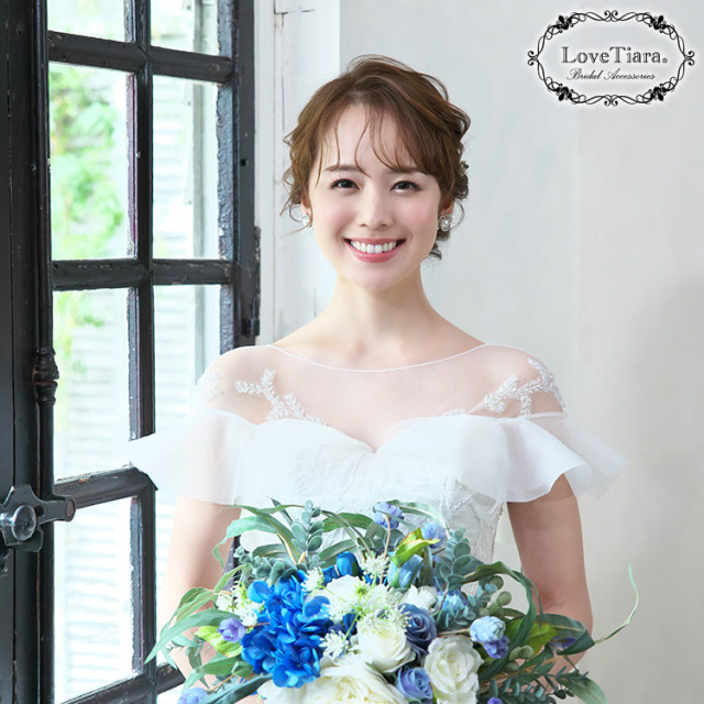 カメリアパールイヤリング／ピアス 着用イメージ