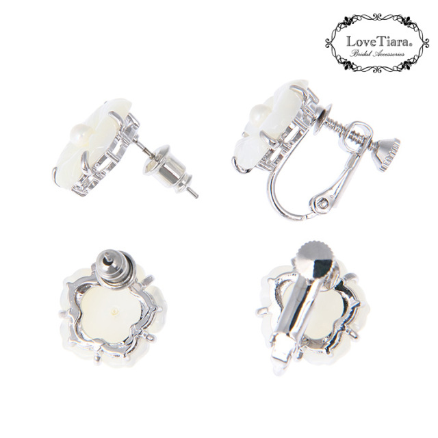 白蝶貝パールネックレス＆イヤリング／ピアスセット 商品イメージ