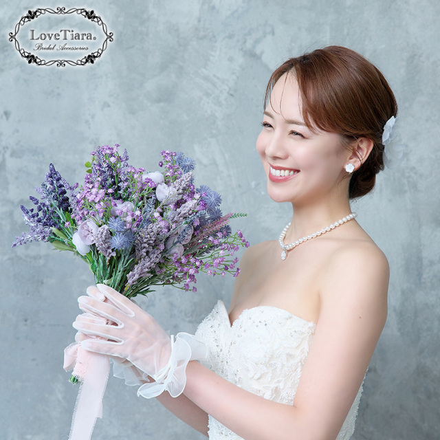 白蝶貝パールネックレス＆イヤリング／ピアスセット 着用イメージ