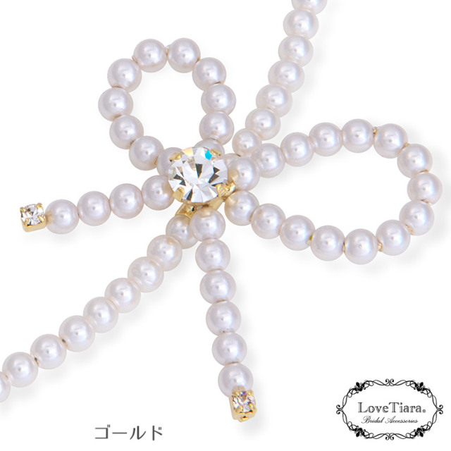 プティリボンパールネックレス 詳細イメージ