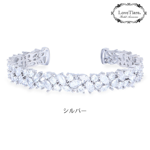 ブレスレット　バングル　ビジュー　ウェディング　結婚式』
