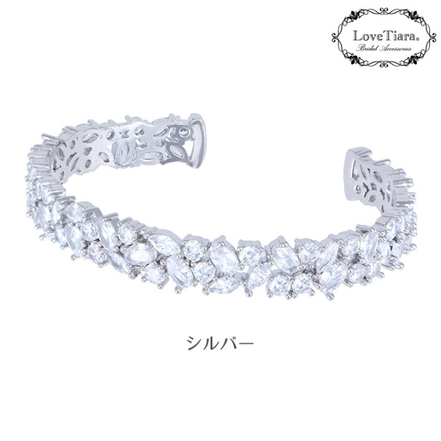 ブレスレット　バングル　ビジュー　ウェディング　結婚式』