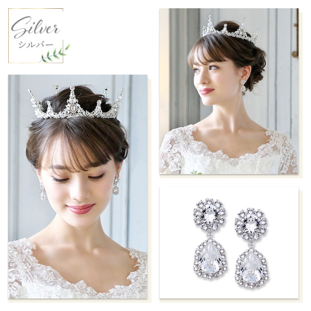 ミランダクリスタルイヤリング／ピアス ネックレス・イヤリング