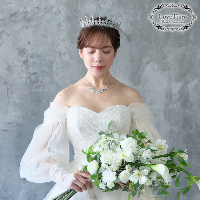 バックドロップジルコニアネックレス 着用イメージ