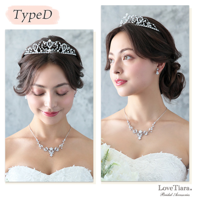 選べるジルコニアネックレス＆イヤリング／ピアス 着用イメージ