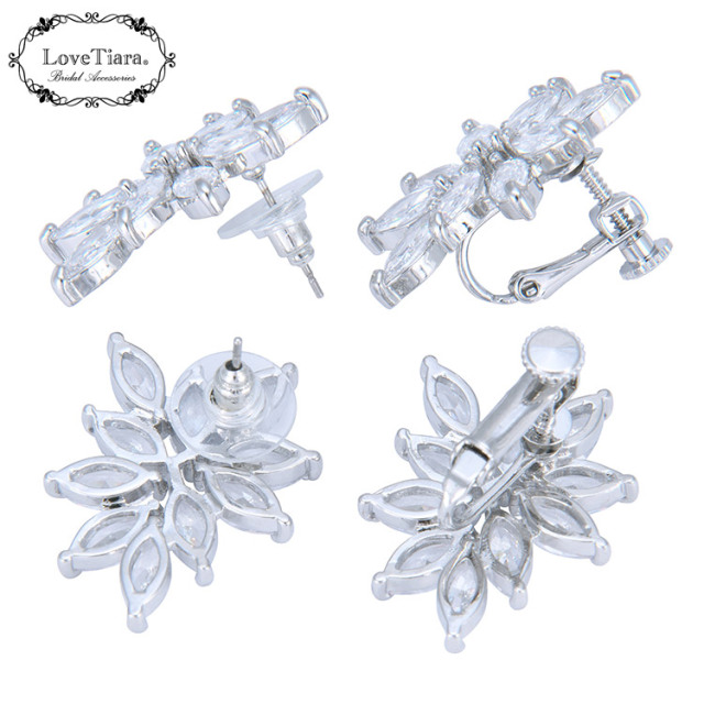 ケイティジルコニアネックレス＆イヤリング／ピアスセット 詳細イメージ