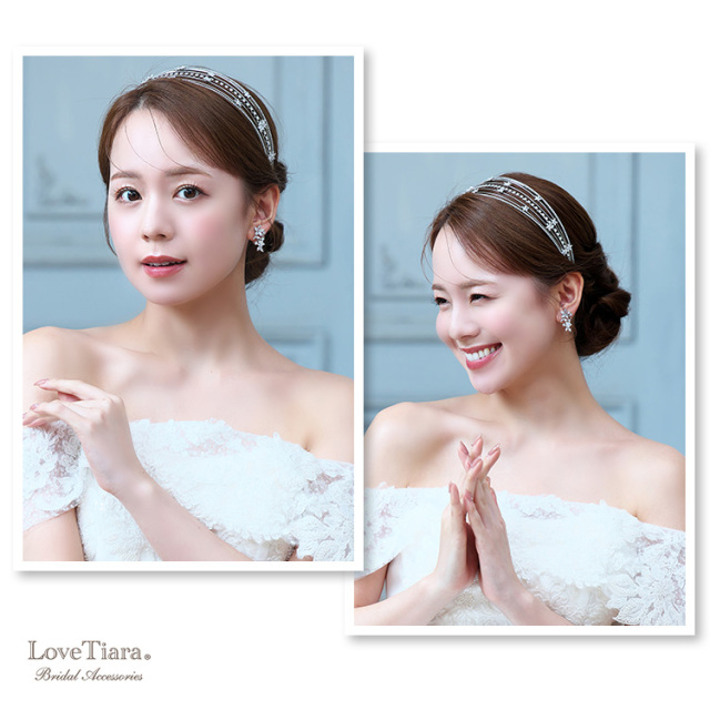 カチューシャと合わせた女性のイメージ