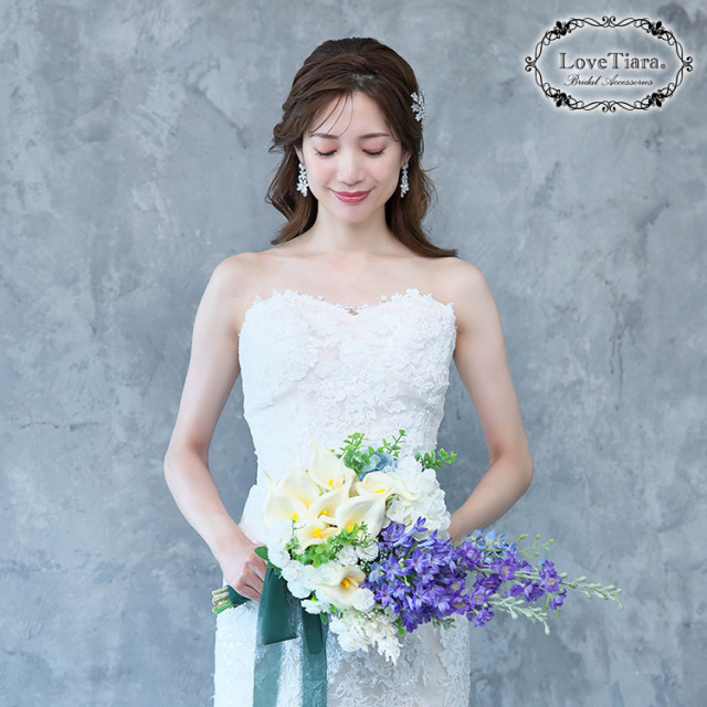 アビージルコニアイヤリング／ピアス 着用イメージ