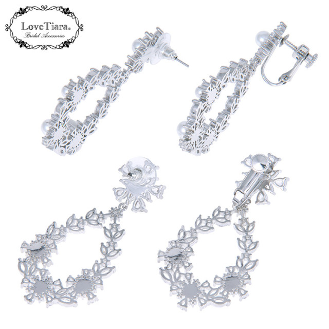 リースジルコニアイヤリング／ピアス 詳細イメージ