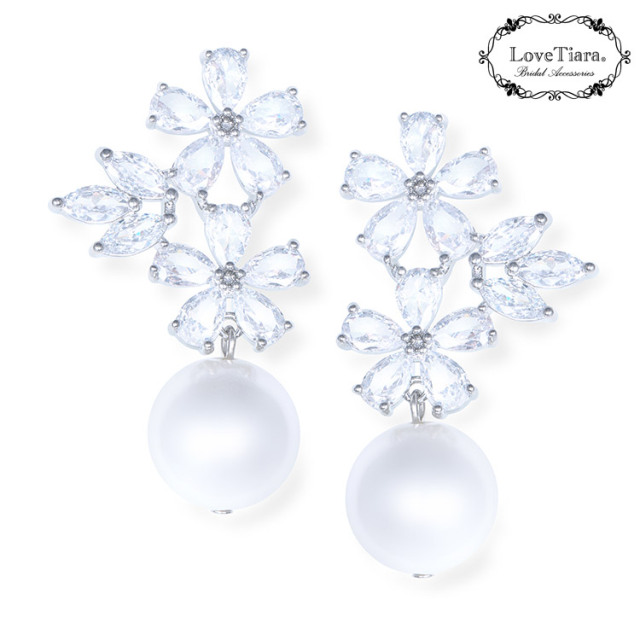 イヤリング　ウエディング　ブライダル　結婚式