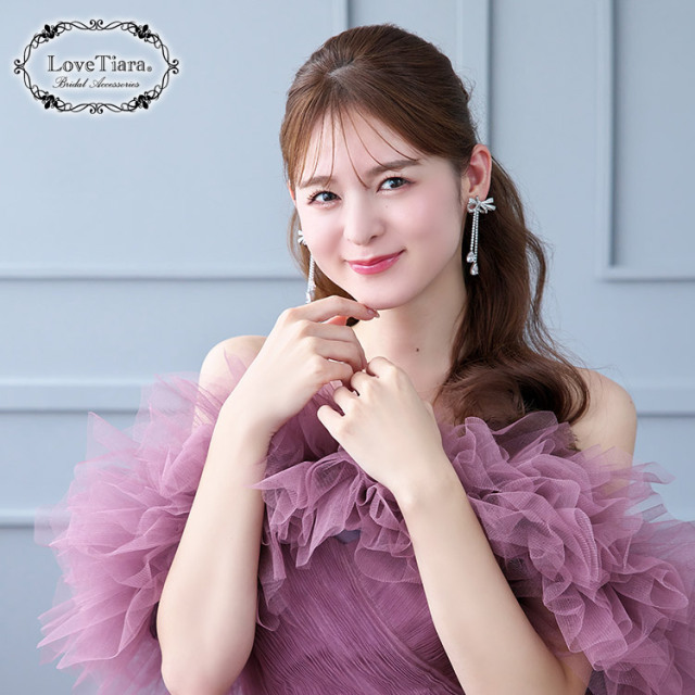 イヤリング　ウエディング　ブライダル　結婚式