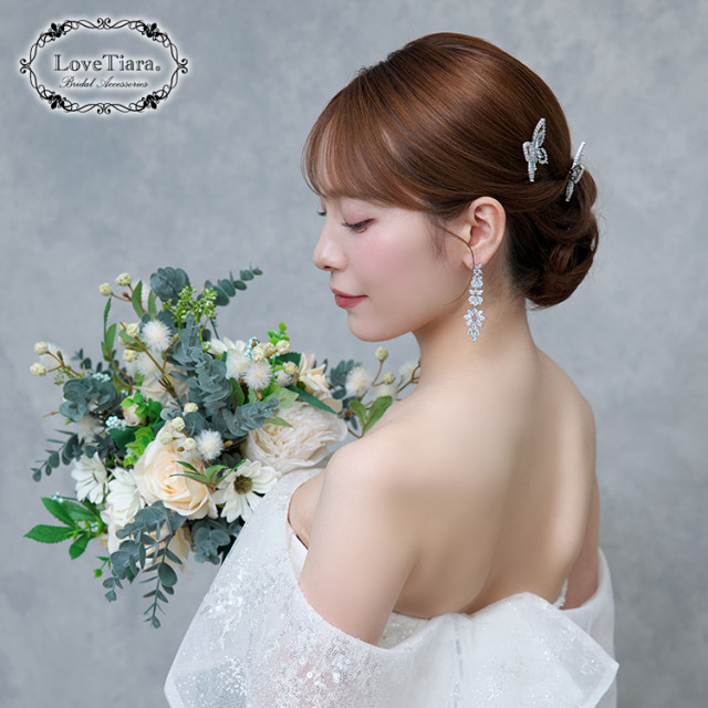 イヤリング　ウエディング　ブライダル　結婚式
