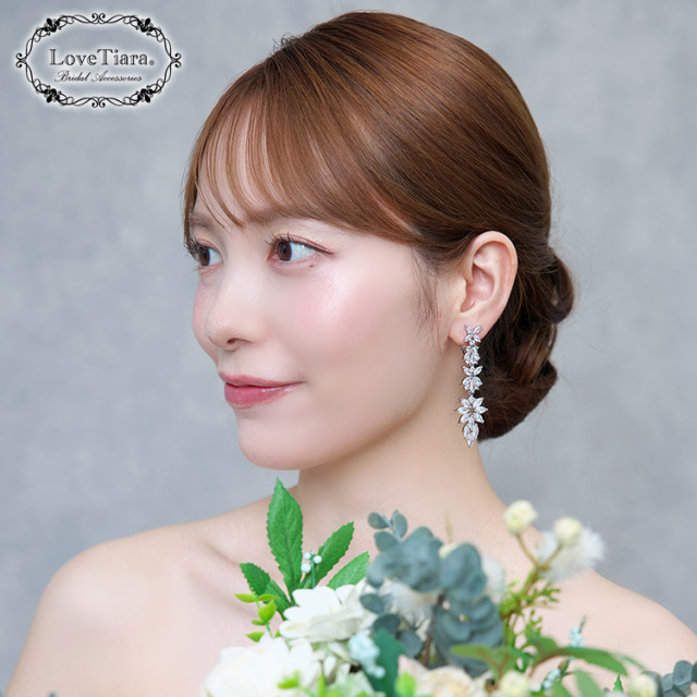イヤリング　ウエディング　ブライダル　結婚式