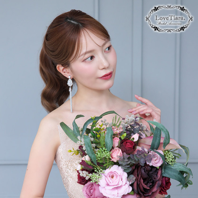 イヤリング　ウエディング　ブライダル　結婚式