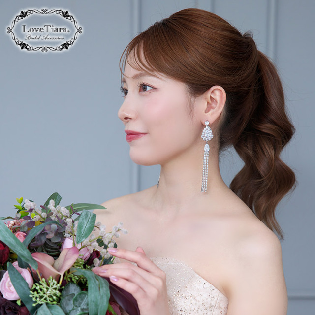 イヤリング　ウエディング　ブライダル　結婚式