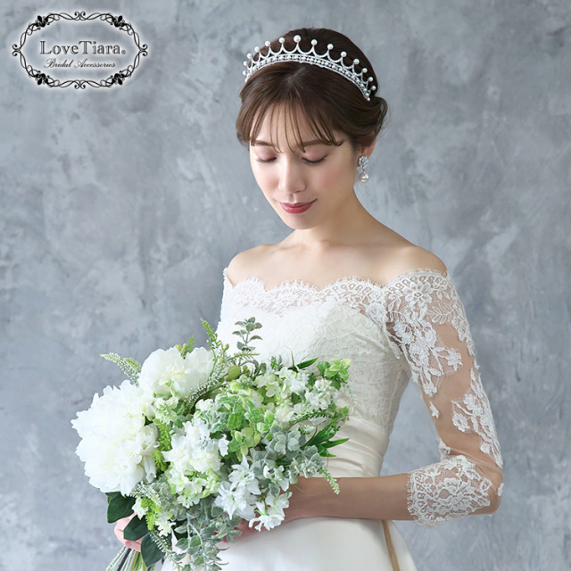 ロングベール【メロウビーズ】（フロントミディアムタイプ） 着用イメージ