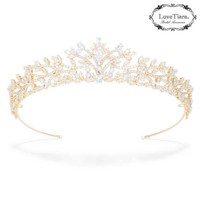 ティアラ LoveTiara オリヴィアジルコニアティアラ 通信販売ブライダルウェディング通販 髪飾り